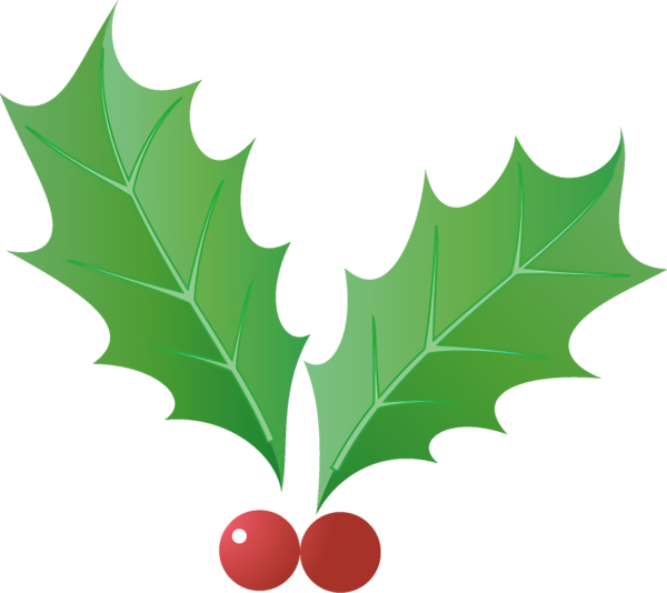 Transparent christmas Leaf Holly Tree for Holly for Christmas