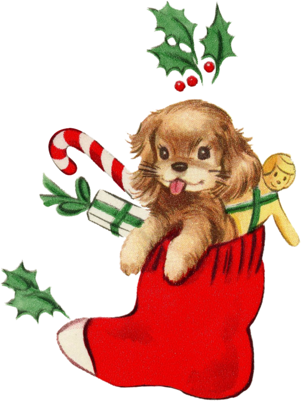 Transparent Puppy Spaniel Companion Dog Dog for Christmas