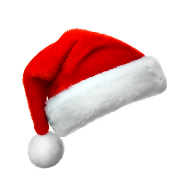 Transparent Santa Claus Hat Santa Suit White Red for Christmas