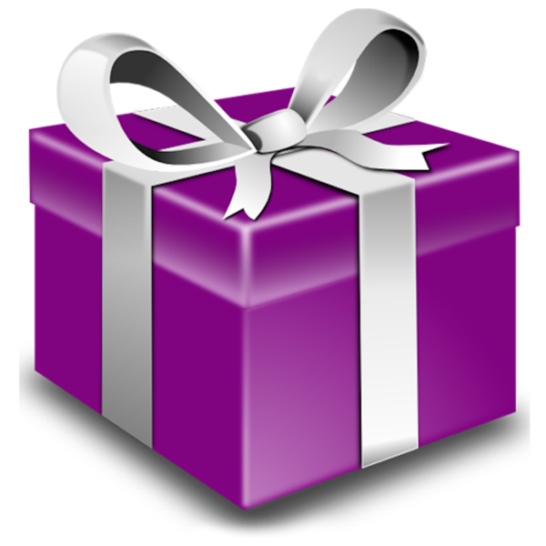 Transparent Christmas Gift Gift Christmas Purple for Christmas