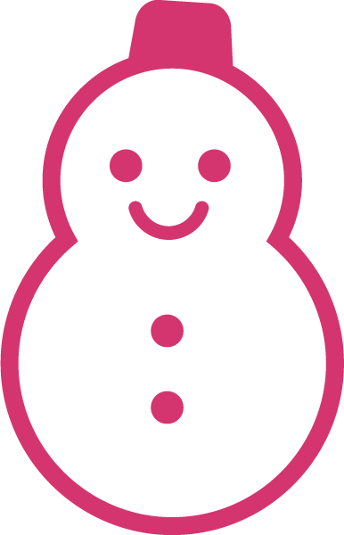 Transparent christmas Pink Nose Magenta for Snowman for Christmas