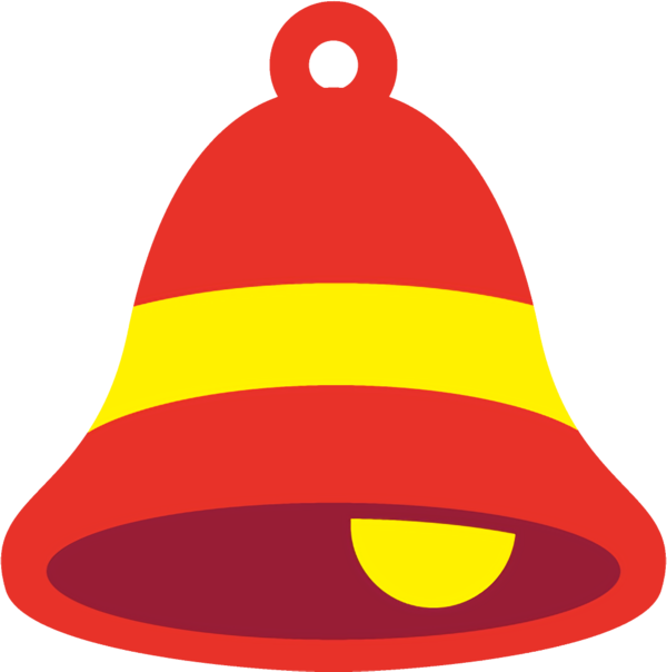 Transparent christmas Red Bell Cone for Jingle Bells for Christmas