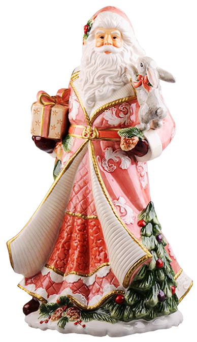 Transparent Christmas Ornament Ded Moroz Toy Figurine Santa Claus for Christmas