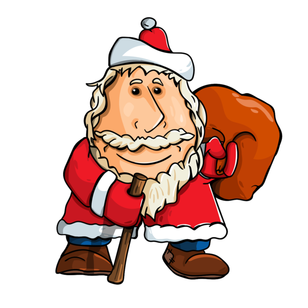 Transparent Santa Claus Christmas Day New Year Cartoon for Christmas