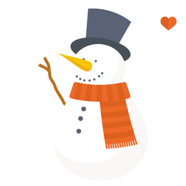 Transparent Snowman Christmas Christmas Card Hand for Christmas