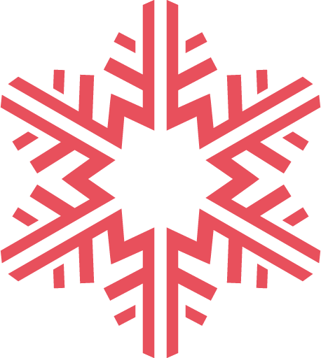 Transparent christmas Line Symmetry Logo for Snowflake for Christmas