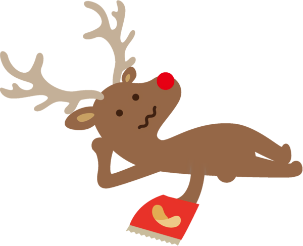 Transparent christmas Reindeer Deer Cartoon for Reindeer for Christmas