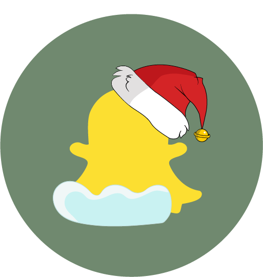Transparent Social Media Christmas Snapchat Christmas Ornament Grass for Christmas