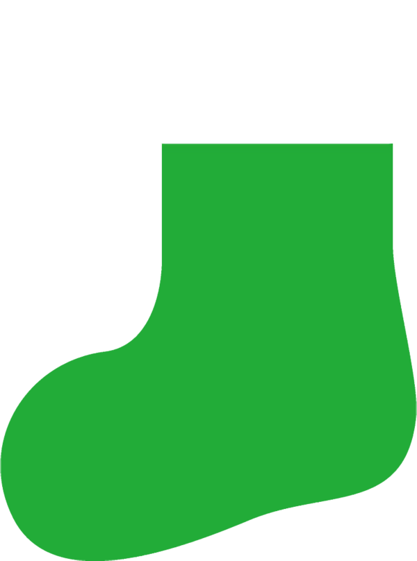 Transparent christmas Green Footwear Christmas stocking for Christmas Stocking for Christmas