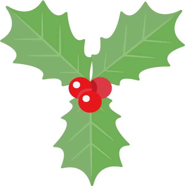 Transparent christmas Leaf Holly Grape leaves for Holly for Christmas