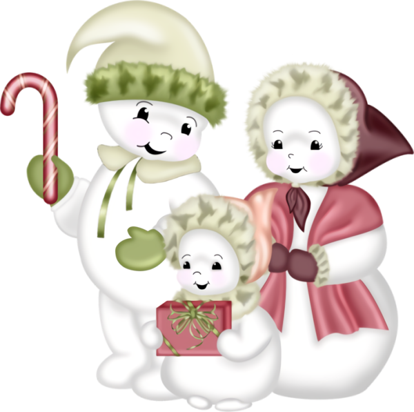 Transparent christmas Cartoon for snowman for Christmas