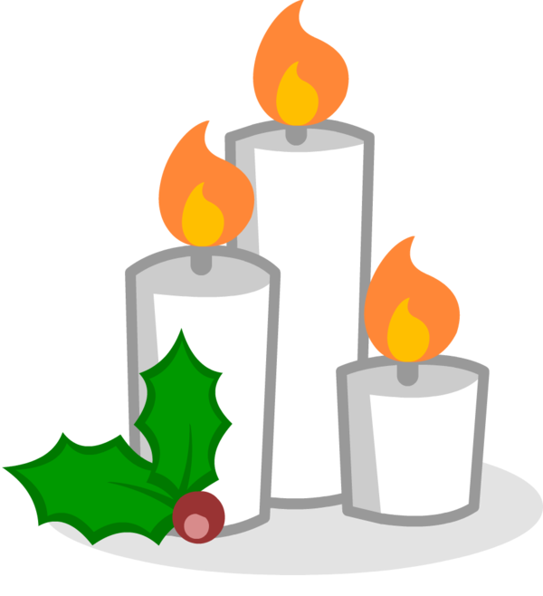 Transparent Christmas Animation Candle Tree for Christmas