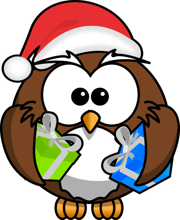 Transparent Owl Santa Claus Christmas Beak Bird for Christmas