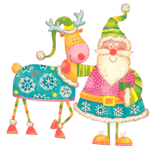 Transparent Rudolph Santa Claus Reindeer Christmas Ornament Baby Toys for Christmas
