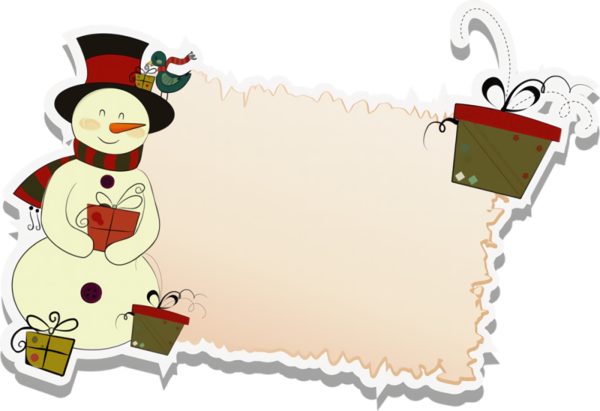 Transparent christmas Cartoon for Snowman for Christmas