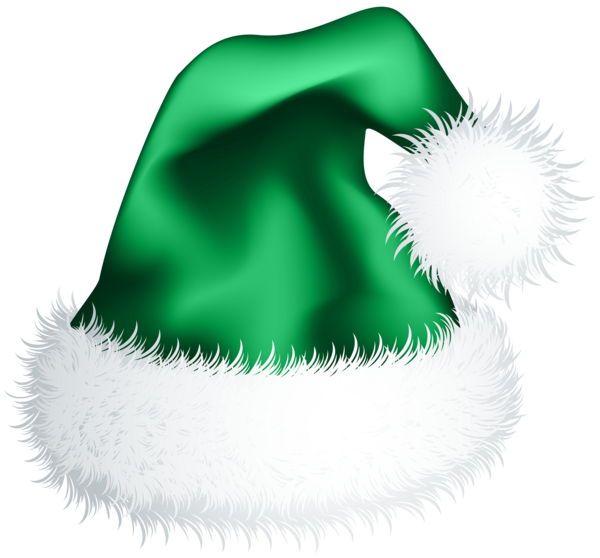 Transparent Christmas Elf Santa Claus Christmas Day Green Costume Hat for Christmas