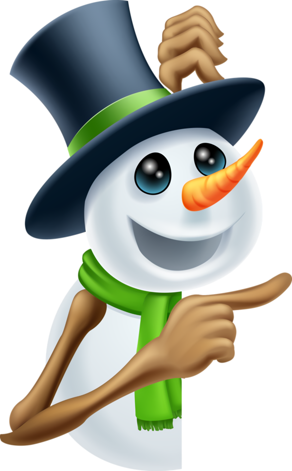 Transparent christmas Cartoon Smile Gesture for Snowman for Christmas