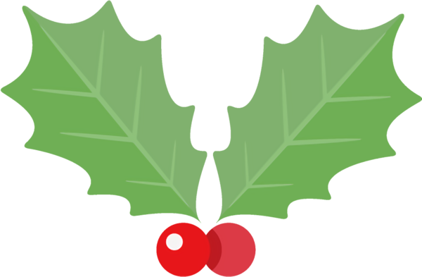 Transparent christmas Leaf Green Holly for Holly for Christmas