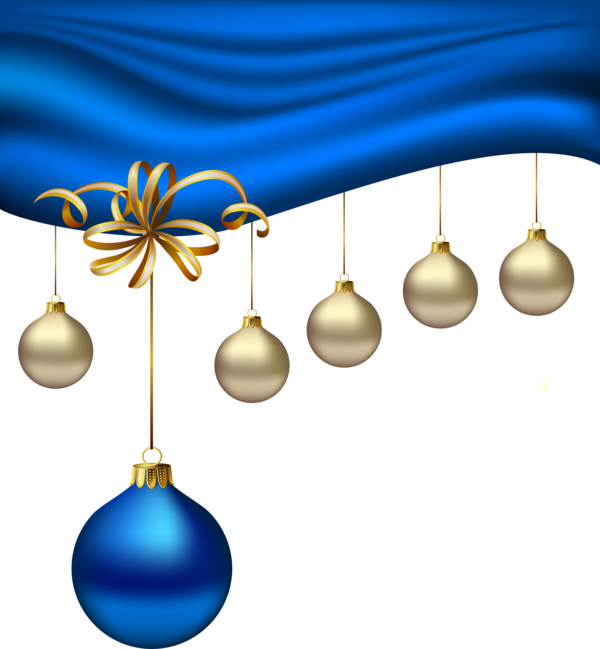 Transparent Inkscape Blue Christmas Ornament for Christmas