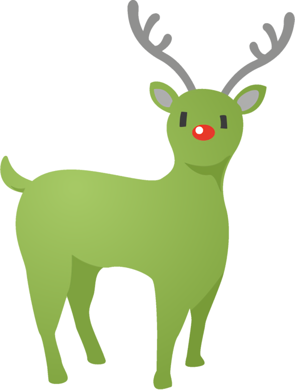 Transparent christmas Deer Green Reindeer for Reindeer for Christmas