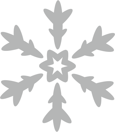 Transparent christmas Stencil for Snowflake for Christmas