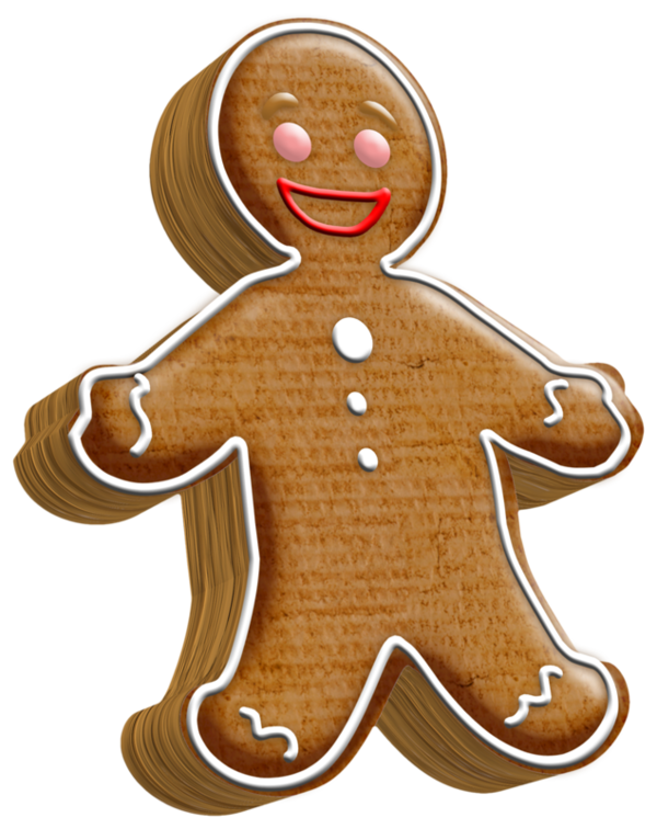 Transparent Lebkuchen Pryanik Gingerbread Food for Christmas