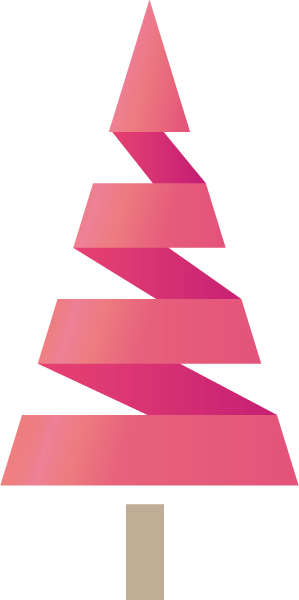 Transparent christmas Pink Font Line for Christmas Tree for Christmas