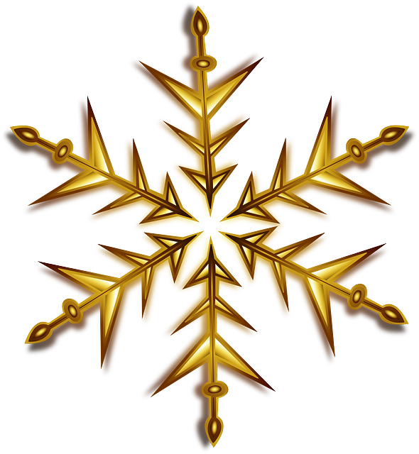 Transparent Snowflake Gold Christmas Christmas Ornament Star for Christmas