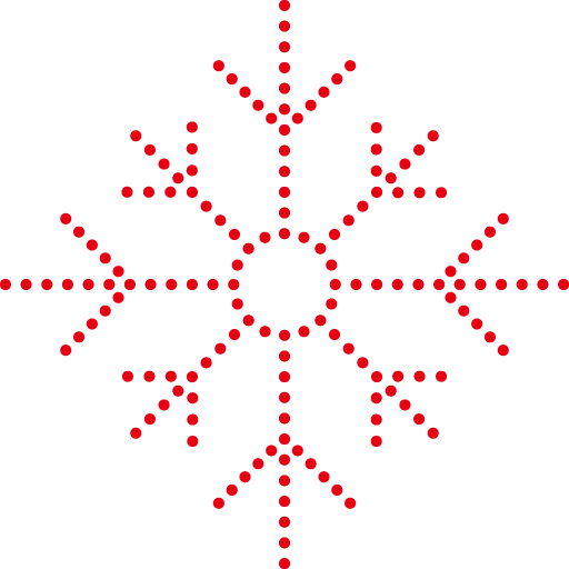 Transparent christmas Red Line Text for Snowflake for Christmas