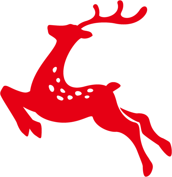 Transparent christmas Red Deer Tail for Reindeer for Christmas