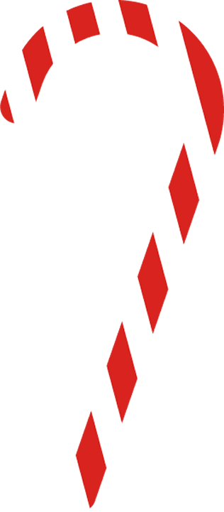 Transparent christmas Red Line Text for Candy Cane for Christmas