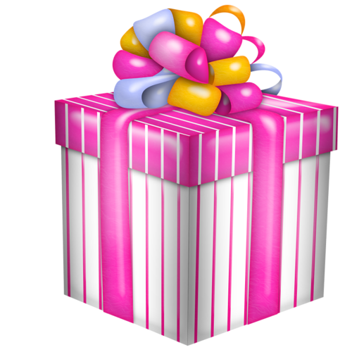 Transparent Gift Box Christmas Pink for Christmas