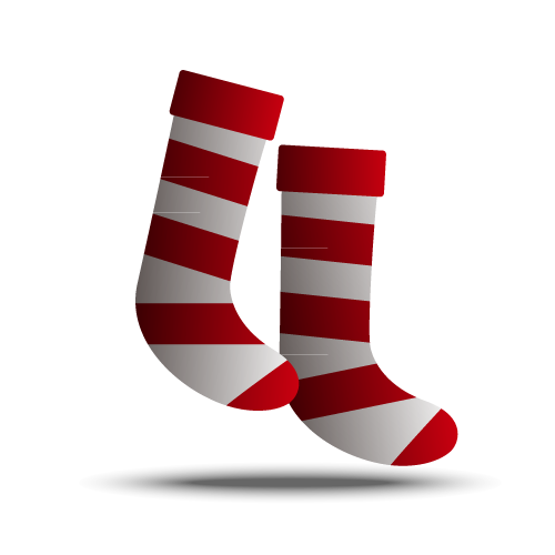 Transparent Sock Hosiery Clothing Shoe for Christmas