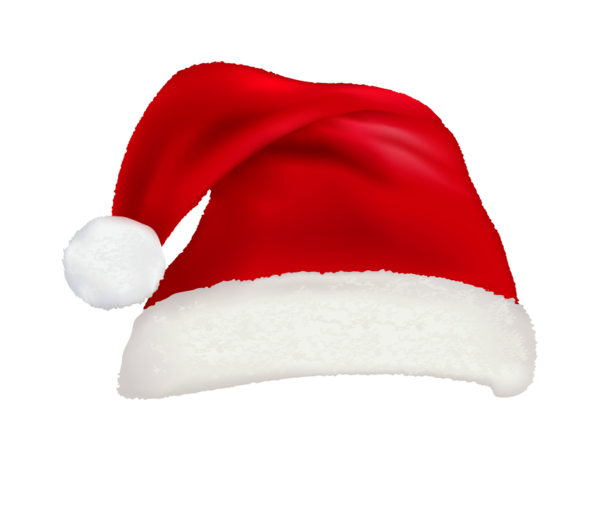 Transparent Christmas Hat Christmas Decoration Cap Red for Christmas