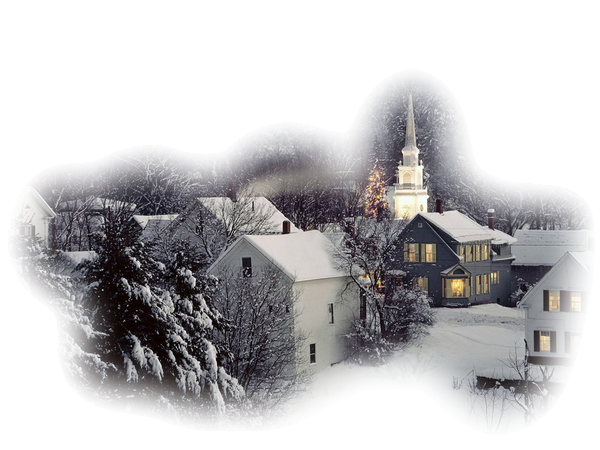 Transparent New England Christmas Day England Winter Snow for Christmas