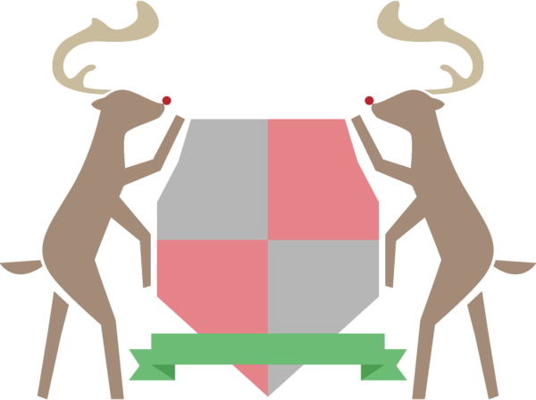 Transparent christmas Table Deer Fawn for Reindeer for Christmas