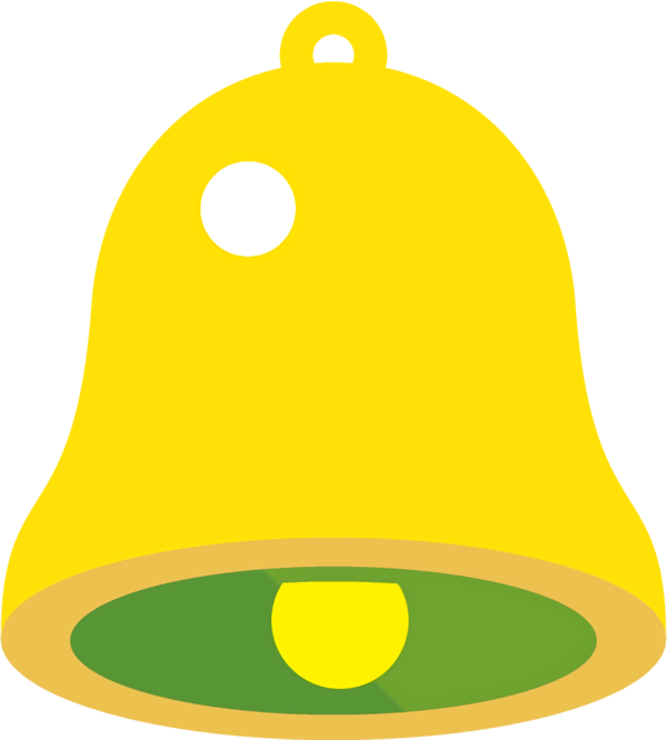 Transparent christmas Yellow Bell Cap for Jingle Bells for Christmas