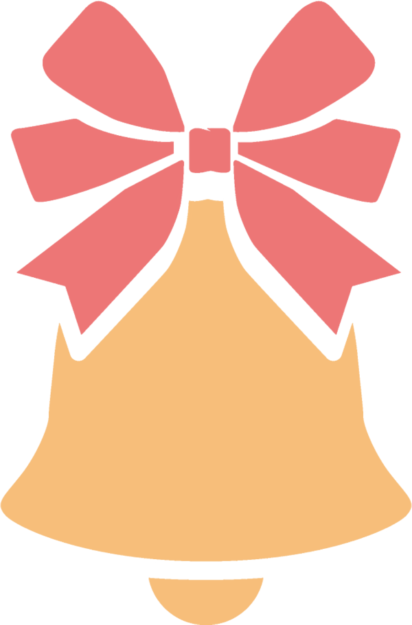 Transparent christmas Pink Peach for Jingle Bells for Christmas
