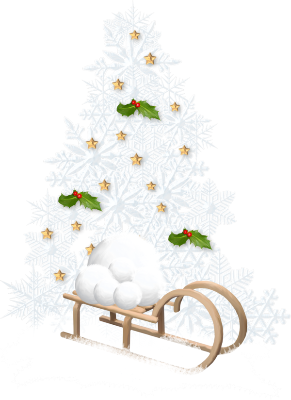 Transparent Sled Sledding Davos Sledge Christmas Tree Christmas Decoration for Christmas
