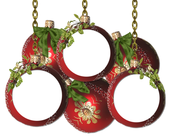 Transparent christmas Jewellery Christmas ornament Circle for Christmas Border for Christmas