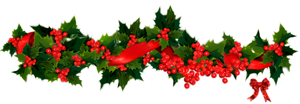 Transparent christmas Holly Flower Red for Holly for Christmas
