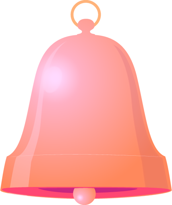 Transparent christmas Bell Pink Lampshade for Jingle Bells for Christmas