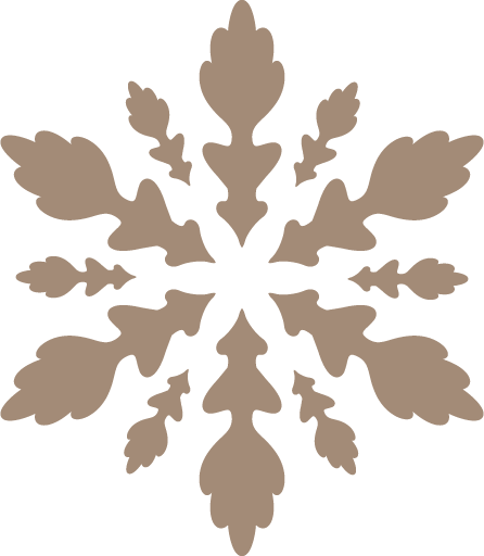 Transparent christmas Leaf Symmetry Pattern for Snowflake for Christmas