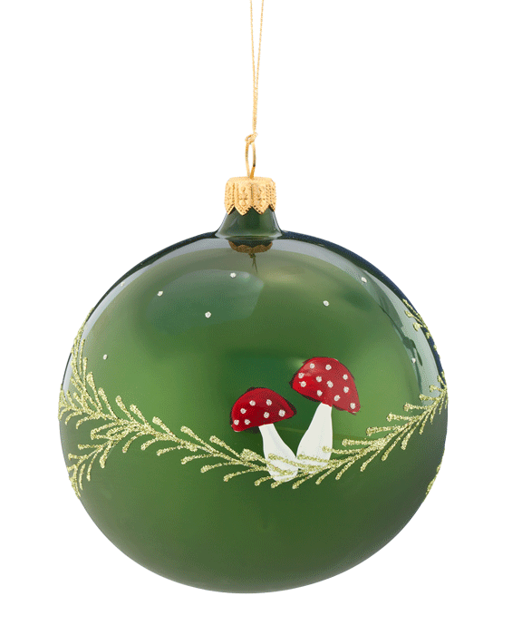 Transparent Christmas Ornament Bombka Fly Agaric Holiday Ornament for Christmas