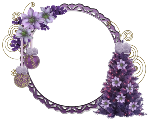 Transparent christmas Violet Purple Lavender for Christmas Border for Christmas