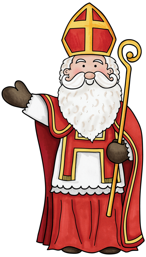 Transparent Santa Claus Ded Moroz Christmas Ornament Cartoon for Christmas