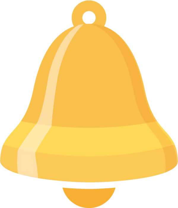 Transparent christmas Yellow Bell Cone for Jingle Bells for Christmas