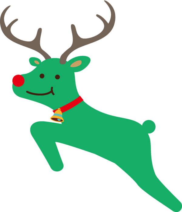 Transparent christmas Reindeer Deer Green for Reindeer for Christmas