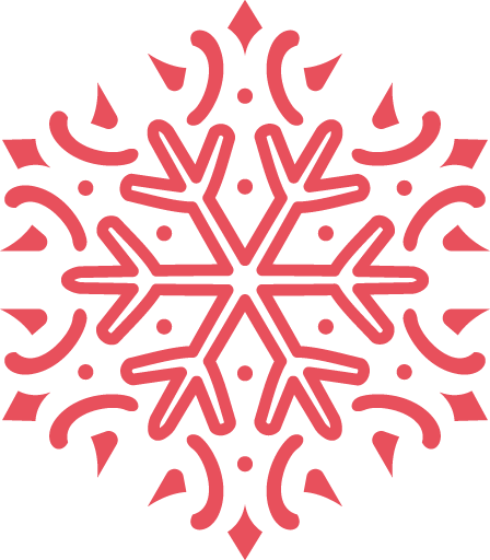 Transparent christmas Red Pattern Line for Snowflake for Christmas
