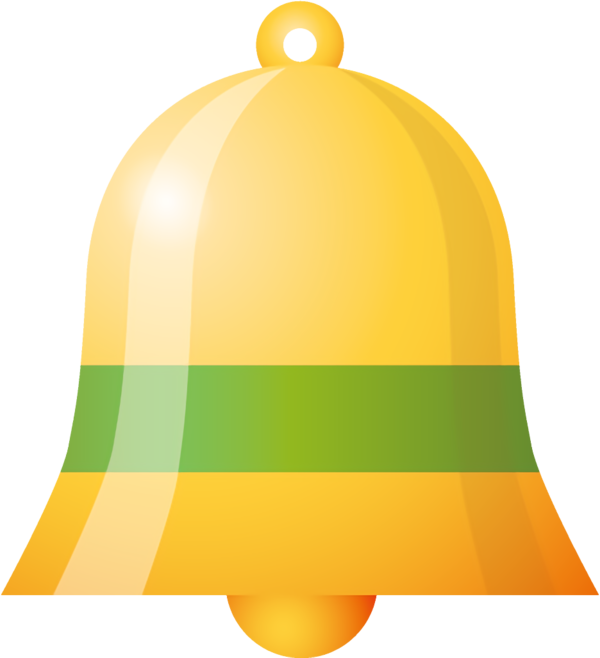Transparent christmas Yellow Green Bell for Jingle Bells for Christmas